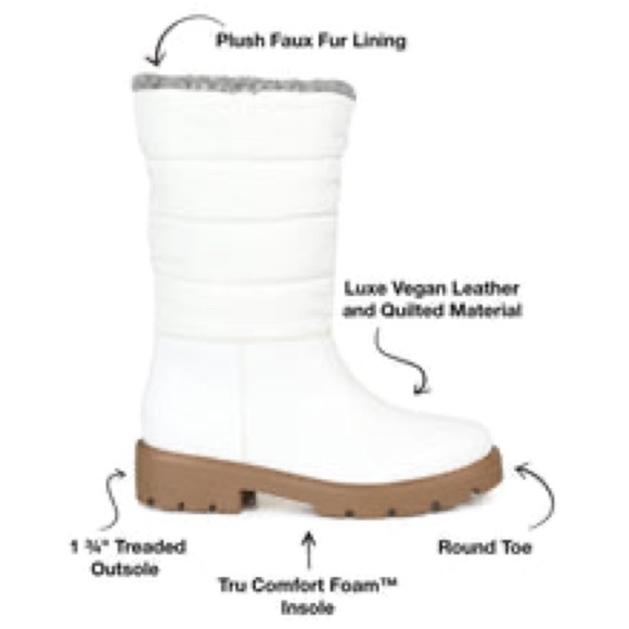 JOURNEE collection Nadine boots in white - Picture 12 of 16